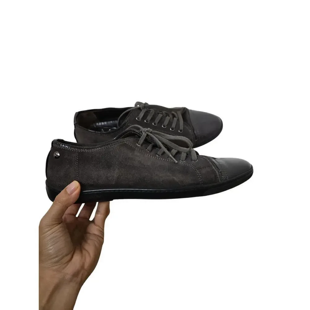 AGL Attilio Giusti Leombruni Women’s Gray Cap Toe Lace Up Sneakers Size EUR 39